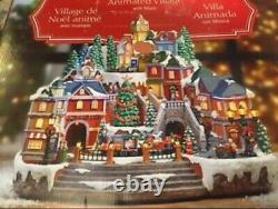 2018 Christmas Animated Holiday Musical Winter Village / Moving Train & 8 Songs