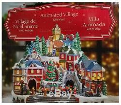 2018 Christmas Animated Musical Winter Village / Moving Train & 8 Songs