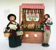 2023 Byers Choice Christmas Ornament Stall With 2024 Matching Carolers