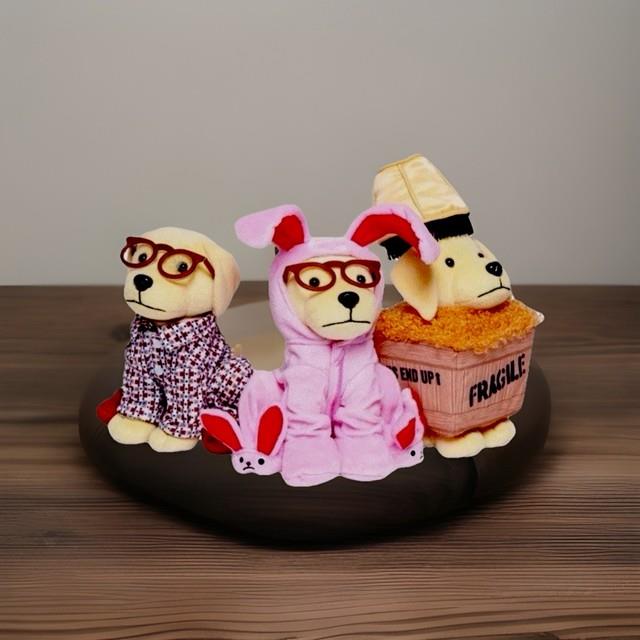 2025 Set Of 3 Raising Cane's Plush Christmas Story Ralphie Pink Bunny Sold Out