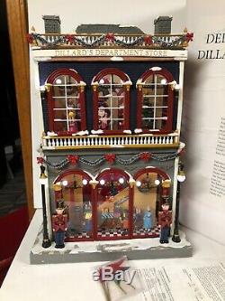 21.5 RARE MR CHRISTMAS Dillards Department Store Animated Village Musical MIB