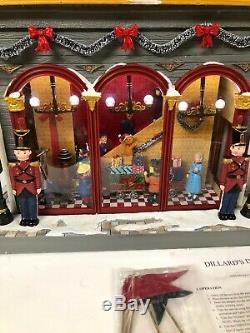 21.5 RARE MR CHRISTMAS Dillards Department Store Animated Village Musical MIB