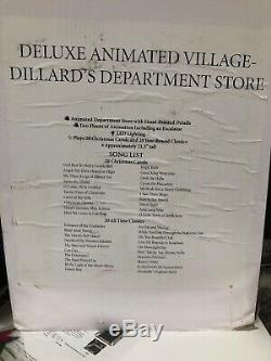 21.5 RARE MR CHRISTMAS Dillards Department Store Animated Village Musical MIB