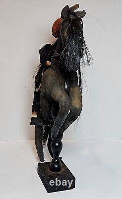 21 Primitive Folk Art HALLOWEEN Headless Horseman JOL Head Artist Doll OOAK