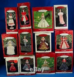 22 Hallmark Holiday/Sp. Ed. Barbie Doll Ornaments all NIB Most not Opened