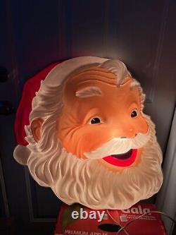 24 Vintage Illuminated Standard Santa Claus Face Goodman