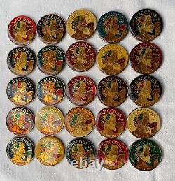 25 BACCHUS Multi Colored Doubloons