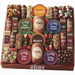26 Surefire Pleasers Assorted Holiday Treats with Ham Summer Sausages, Chocola