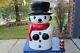 27 Snowman Drainage Red Blowmold Light Up Outdoor Plastic Xmas Yard Lawn Decor
