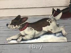 2p Bonnie Barrett Boardwalk Originals Christmas Dog Sled Child Dummy Board Stand