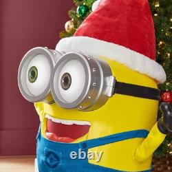 3.5-Ft. Animated LED Christmas Holiday Minion Rolling Eyes, Mouth, Waist, Hands
