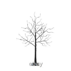 3 Pack Halloween Spooky Tree with Purple Lights, 4FT/5FT/6FT, for Halloween Decor