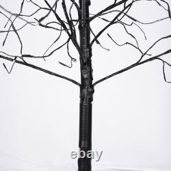 3 Pack Halloween Spooky Tree with Purple Lights, 4FT/5FT/6FT, for Halloween Decor