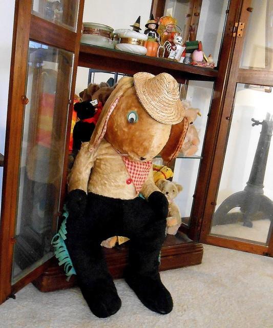 31 Giant Gund Easter Bunny Rabbit Cowboy From The 1940's