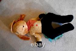 31 Giant Gund Easter Bunny Rabbit COWBOY from the 1940's