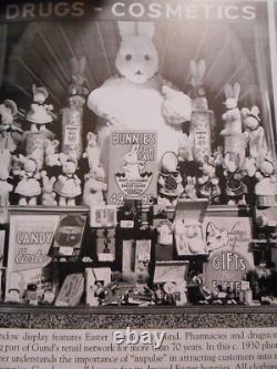 31 Giant Gund Easter Bunny Rabbit COWBOY from the 1940's