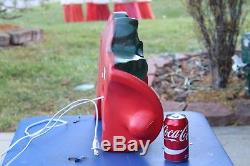 31 Vtg TPI Red Bells Bow Blowmold Light Up Outdoor Plastic Xmas Yard Lawn Decor