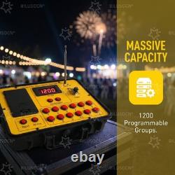 36 Cues Fireworks Firing System Wireless Remote Sequential Fire Pyrotechnic Kit