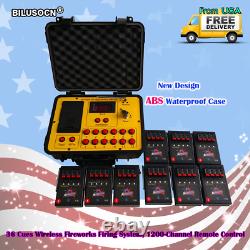 36 Cues Fireworks Firing System Wireless Remote Sequential Fire Pyrotechnic Kit