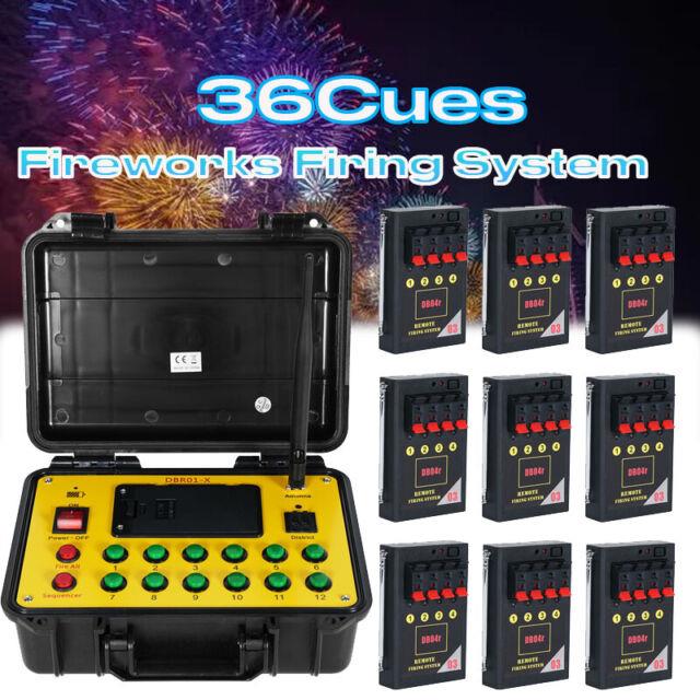 36 Cues Wireless Fireworks Firing System Remote Control Fire Control Equipment
