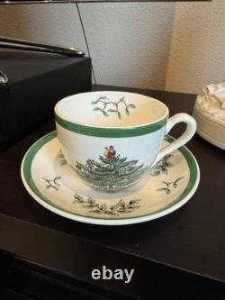 36 pc VINTAGE Spode English Seasonal Holiday Christmas Tree Design Tea Set
