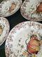 4 New With Tags Williams Sonoma Plymouth Pumpkin Dinner Plates Thanksgiving Fall