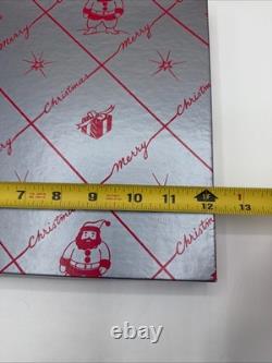 4 Vintage Christmas Santa Gift Boxes Santa Trees BOXES ONLY EMPTY 50s-60s RARE