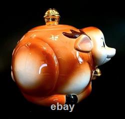 (404) RARE RETIRED Christopher Radko Rudolph Shiny Brite Cookie Jar MINT