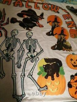 45 Vintage Paper Halloween Items! Witch, Paper Lantern, Puffy Spider, Beistle