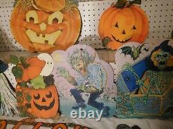 45 Vintage Paper Halloween Items! Witch, Paper Lantern, Puffy Spider, Beistle