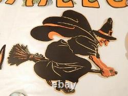 45 Vintage Paper Halloween Items! Witch, Paper Lantern, Puffy Spider, Beistle