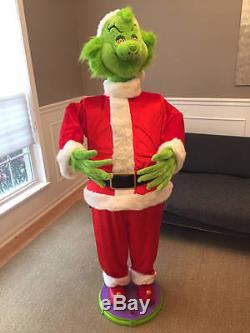 5' Gemmy Life Size Animated Grinch Who Stole Christmas Singing Dancing