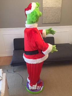5' Gemmy Life Size Animated Grinch Who Stole Christmas Singing Dancing