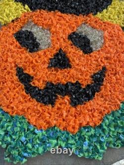 5 VTG Melted Popcorn 70s Halloween & Thanksgiving Pumpkin Witch Ghost Pilgrims