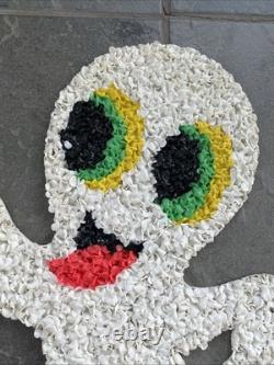 5 VTG Melted Popcorn 70s Halloween & Thanksgiving Pumpkin Witch Ghost Pilgrims