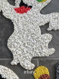 5 VTG Melted Popcorn 70s Halloween & Thanksgiving Pumpkin Witch Ghost Pilgrims