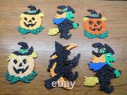 6 Halloween Kage Co. USA Plastic Chip Decorations