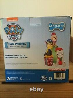 9 Gemmy Paw Patrol Chase Marshall & Skye Lighted Christmas Airblown Inflatable