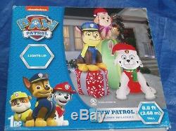 9' Gemmy Paw Patrol Chase Marshall & Skye Lighted Christmas Airblown Inflatable
