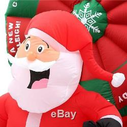 9 ft Gemmy Lighted Christmas Wheel Spin Game Airblown Animated Inflatable
