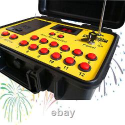 96 Cues fireworks firing system Ship From USA 500M ABS Waterproof Case Control