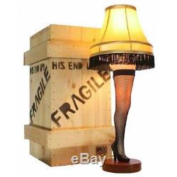 A Christmas Story Womans Leg Lamp Full Wood Crate Authentic Movie Quality 45
