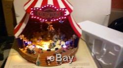 ANIMATED MR. CHRISTMAS World's Fair Big Top -Gold Label With Box MUSIC