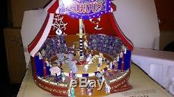 ANIMATED MR. CHRISTMAS World's Fair Big Top -Gold Label With Box MUSIC