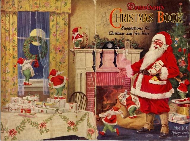Antique 1925 Dennison's Christmas Book Christmas & New Year's Suggestions Nice