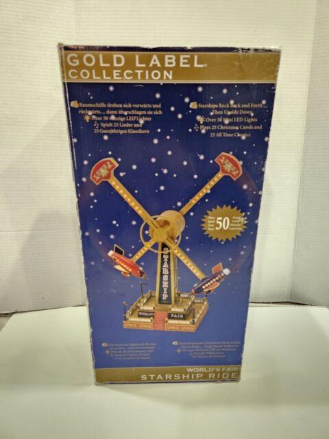 As-ismr. Christmas Gold Label Collection World S Fair Starship Ride Carousel