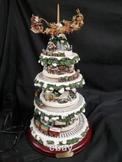 AUTHENTIC Thomas Kinkade Wonderland Express Christmas Tree #14588 Working Perfec