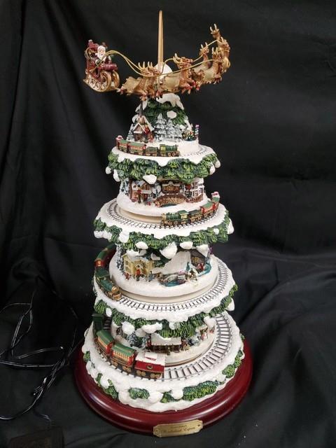 Authentic Thomas Kinkade Wonderland Express Christmas Tree #14588 Working Perfec