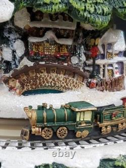 AUTHENTIC Thomas Kinkade Wonderland Express Christmas Tree #14588 Working Perfec