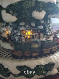 AUTHENTIC Thomas Kinkade Wonderland Express Christmas Tree #14588 Working Perfec